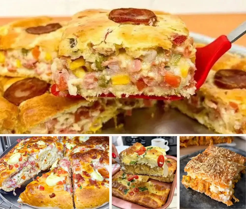 Torta cremosa de calabresa