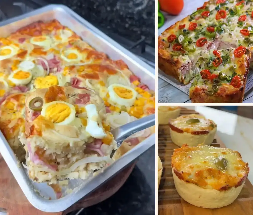 Tortas salgadas variadas